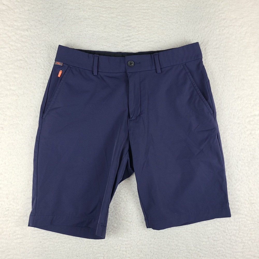KJUS‎ Shorts Mens 33 Blue Navy 10" Inseam Hybrid Chino Performance Golf
